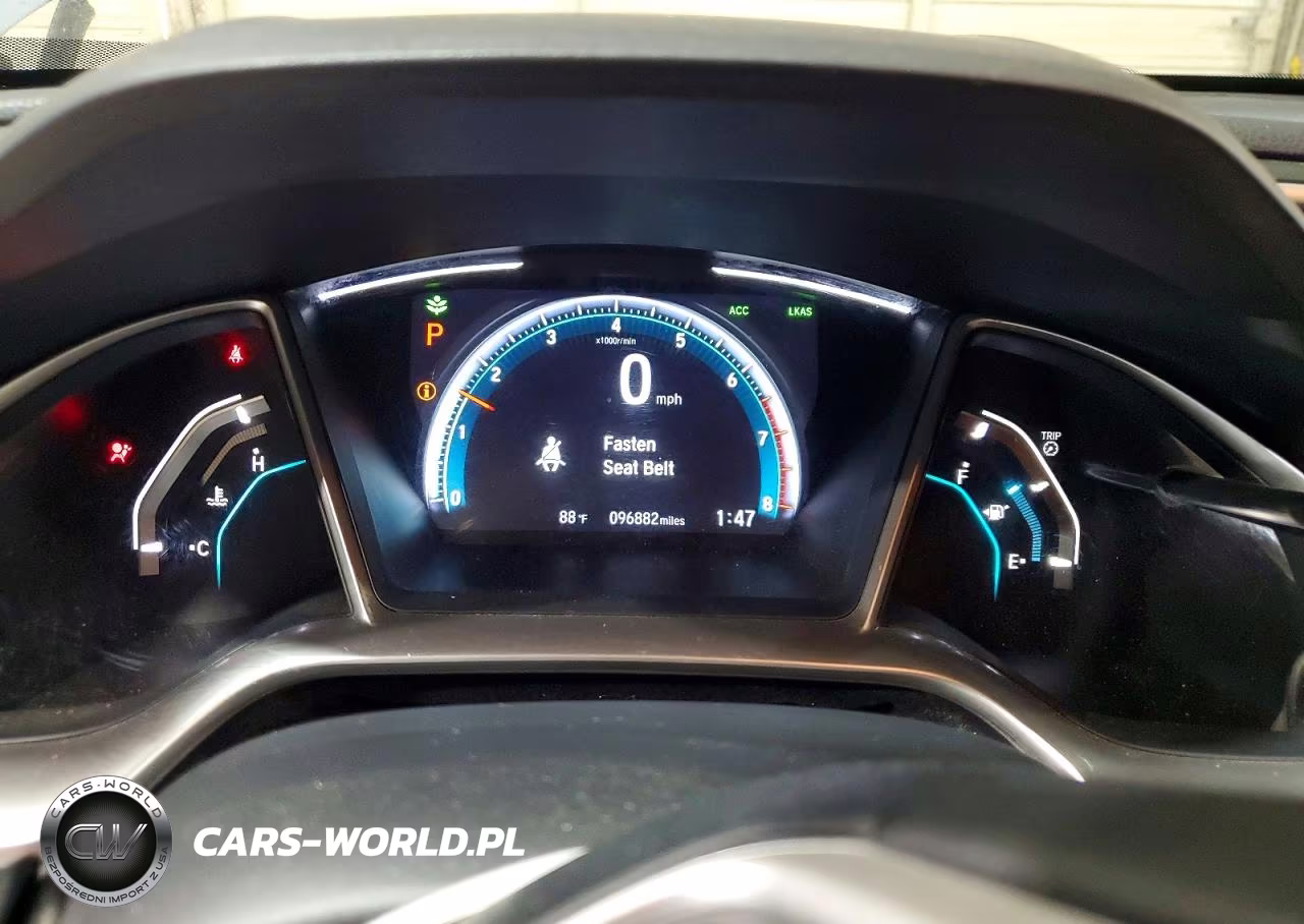 2019 Honda Civic Ex VIN:JHMFC1F30KX007421 - 9
