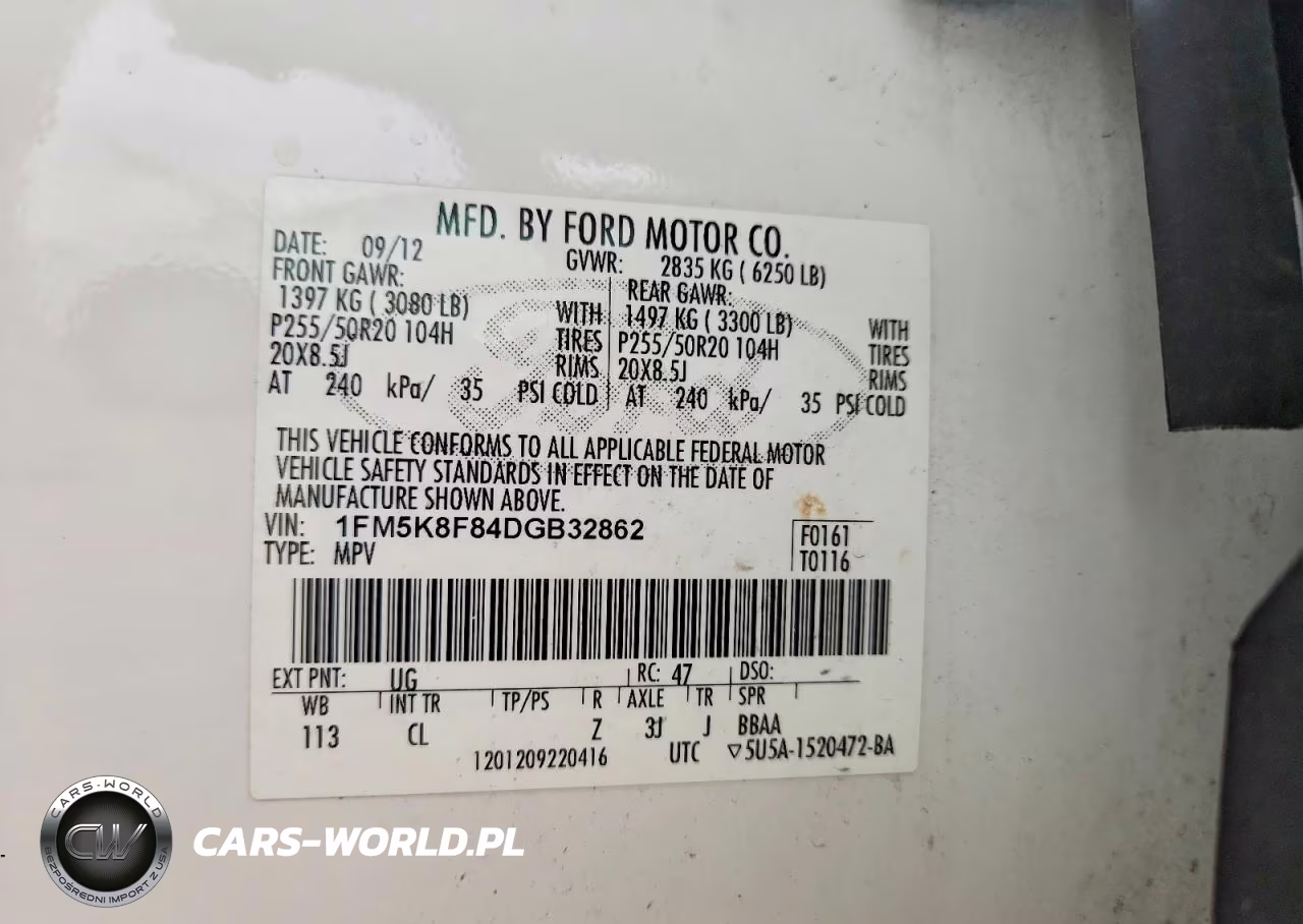 2013 Ford Explorer Limited VIN:1FM5K8F84DGB32862 - 13