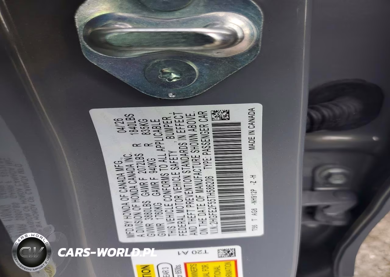 2026 Honda Civic Sport VIN:2HGFE2F55TH586206 - 12