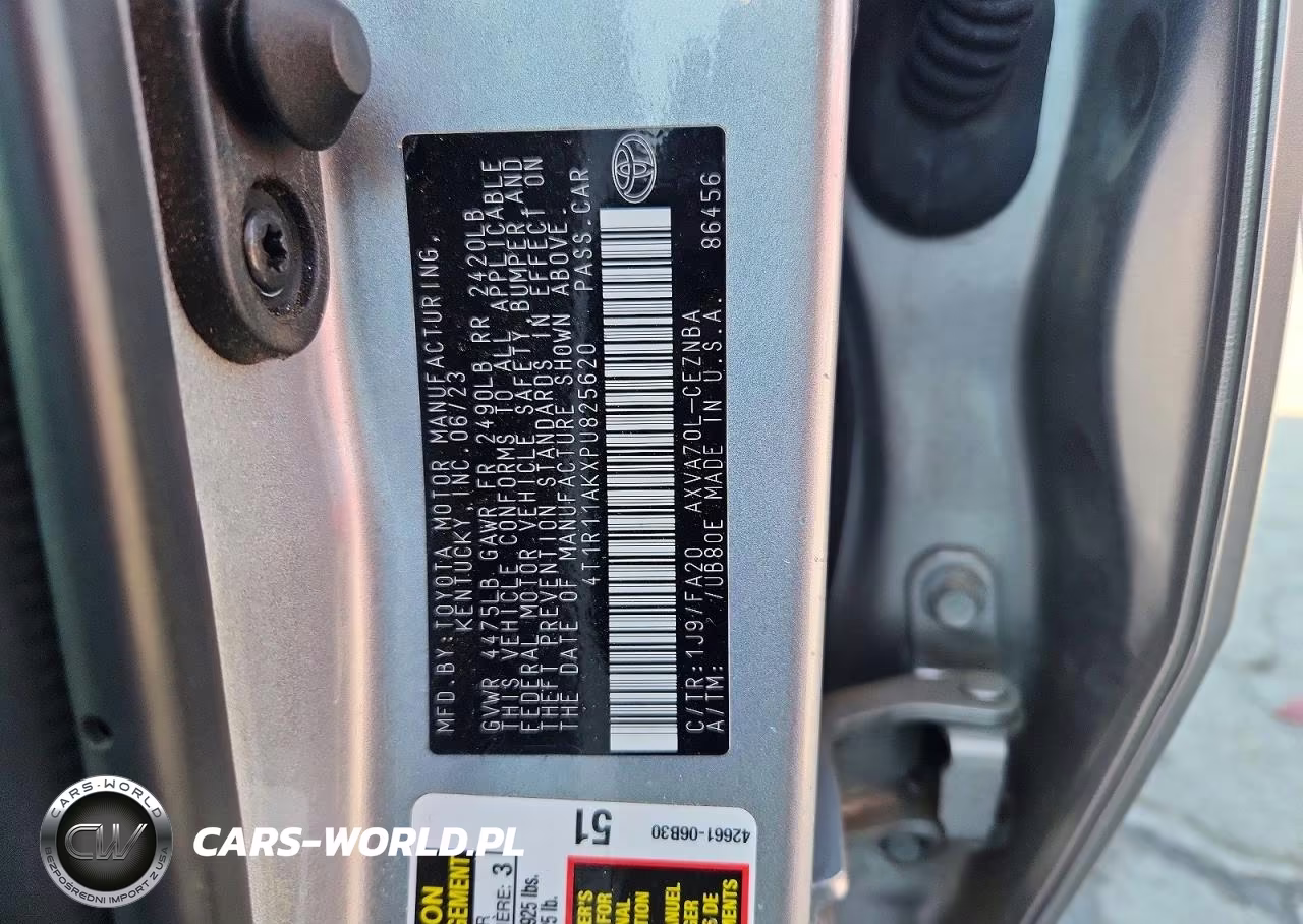 2023 Toyota Camry Le VIN:4T1R11AKXPU825620 - 12