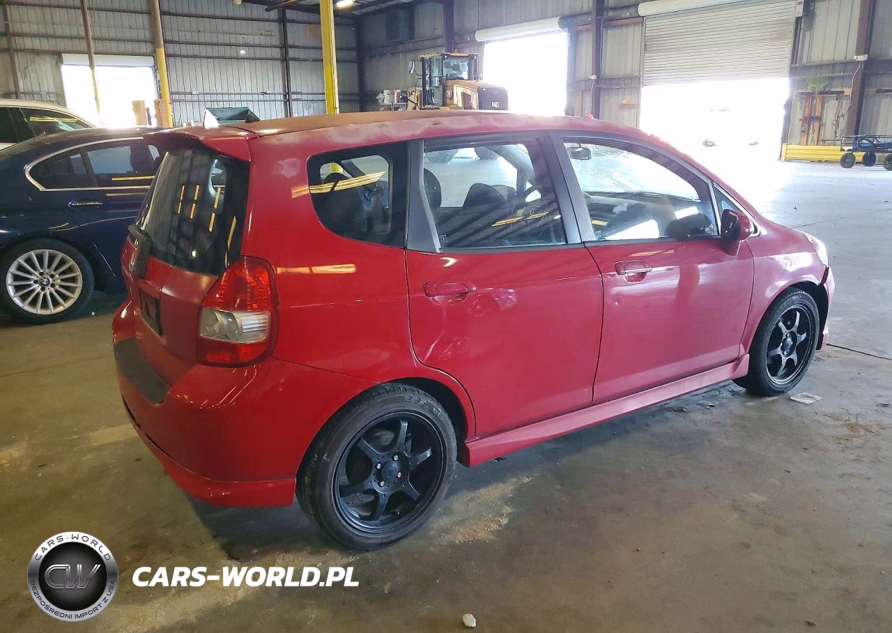 2007 Honda Fit S VIN:JHMGD38697S051376 - 3