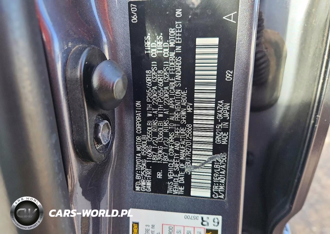 2007 Toyota 4Runner Limited VIN:JTEBU17R270125868 - 13
