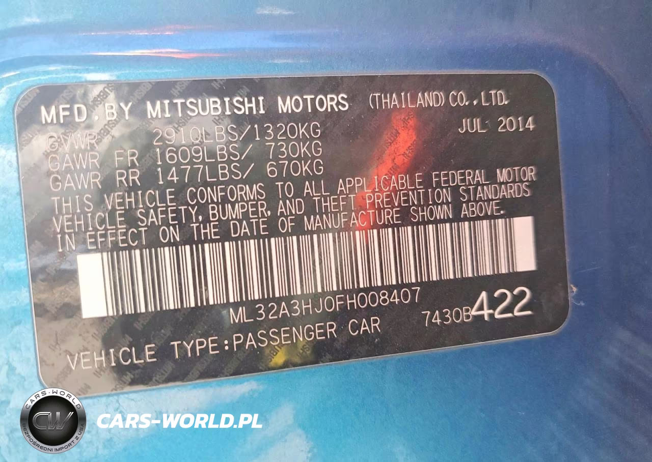 2015 Mitsubishi Mirage De VIN:ML32A3HJ0FH008407 - 12