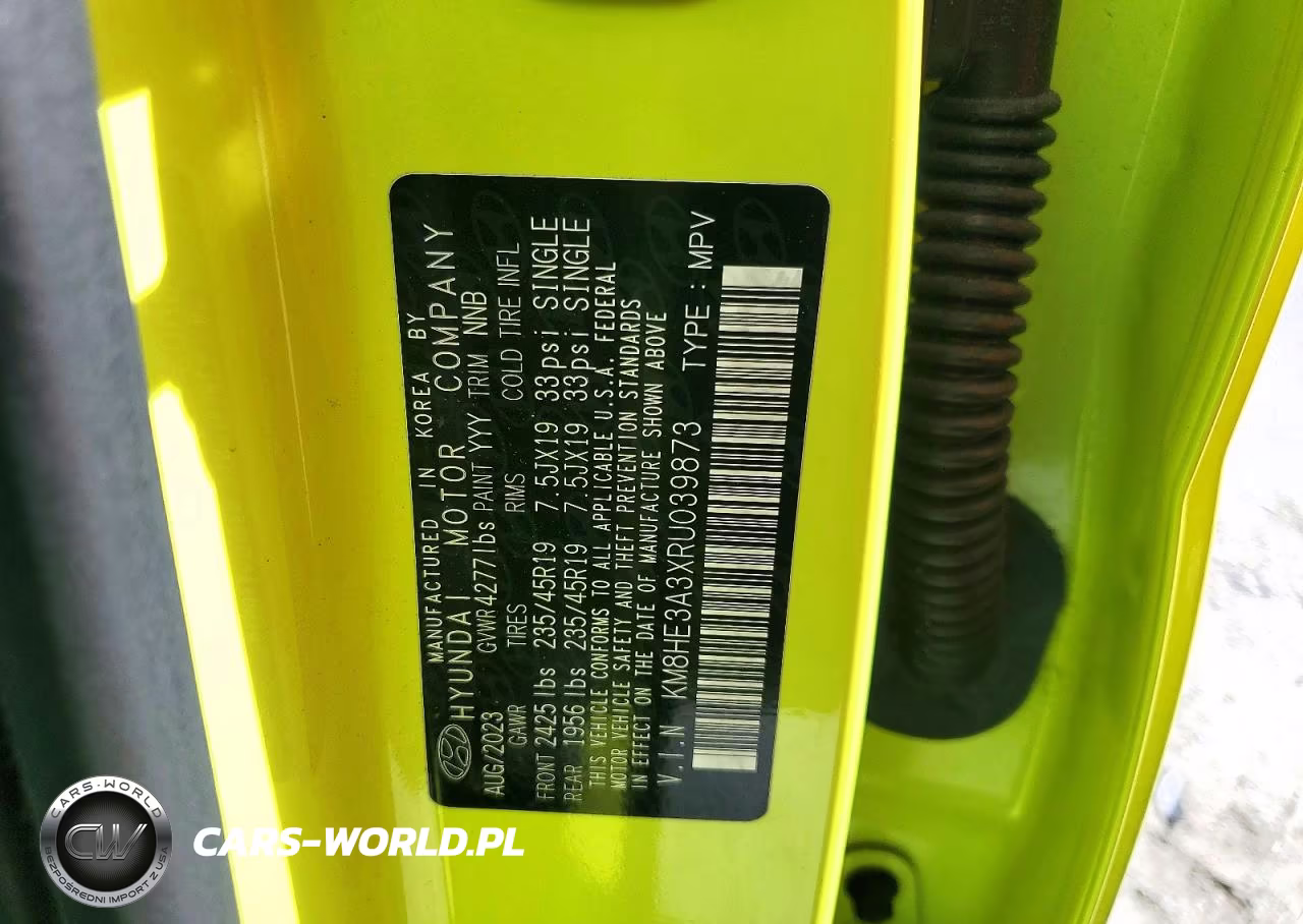 2024 Hyundai Kona Limited VIN:KM8HE3A3XRU039873 - 14
