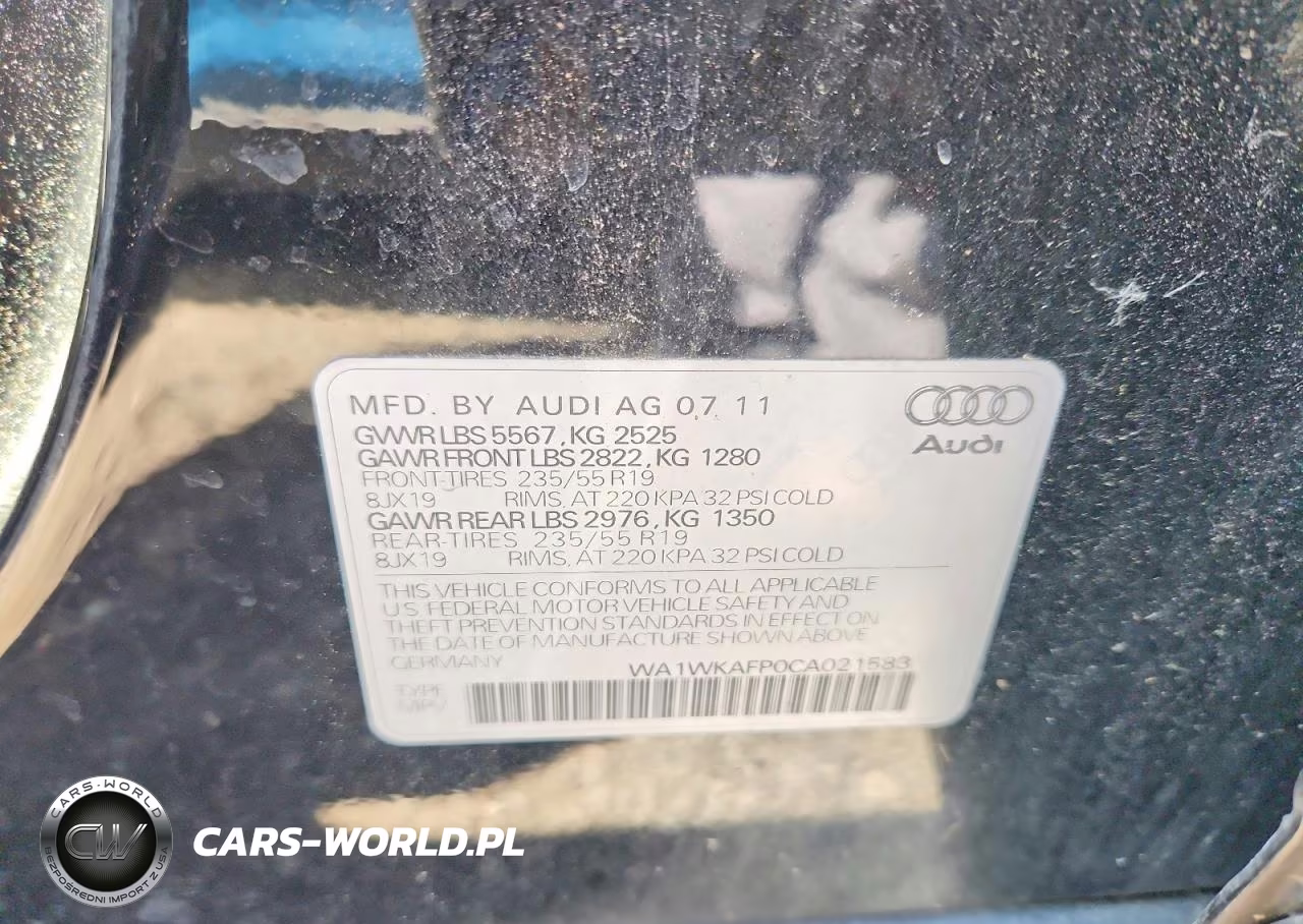 2012 Audi Q5 Prestige VIN:WA1WKAFP0CA021583 - 12