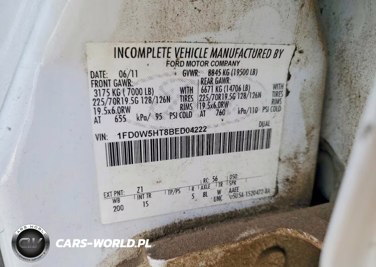 2011 Ford F550 Super Duty Dump Truck VIN:1FD0W5HT8BED04222 - 13
