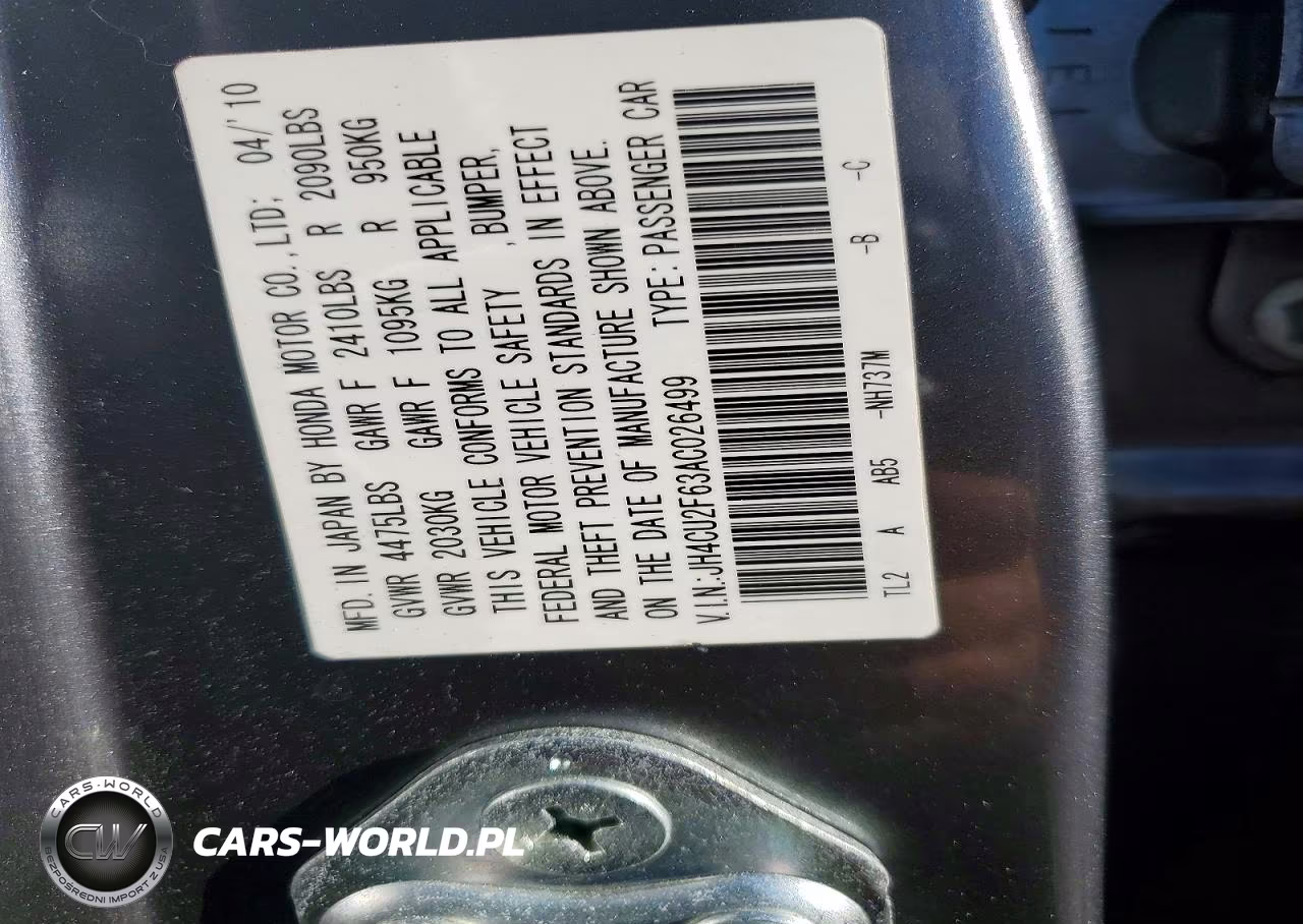 2010 Acura Tsx VIN:JH4CU2F63AC026499 - 12