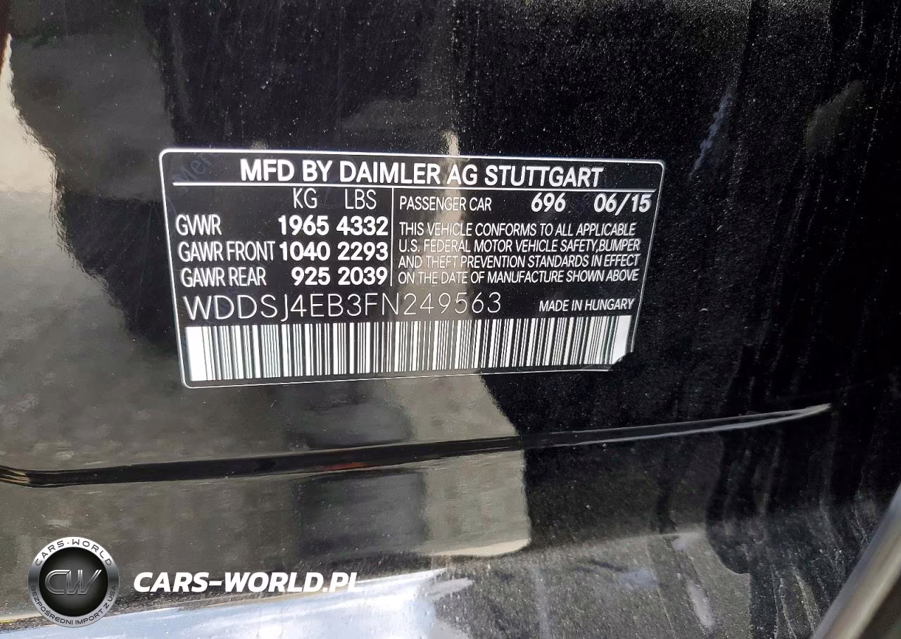 2015 Mercedes-Benz Cla 250 VIN:WDDSJ4EB3FN249563 - 12