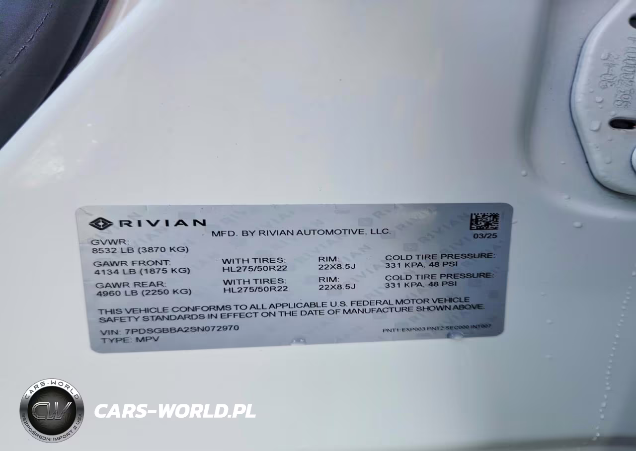 2025 Rivian R1S Adventure VIN:7PDSGBBA2SN072970 - 13
