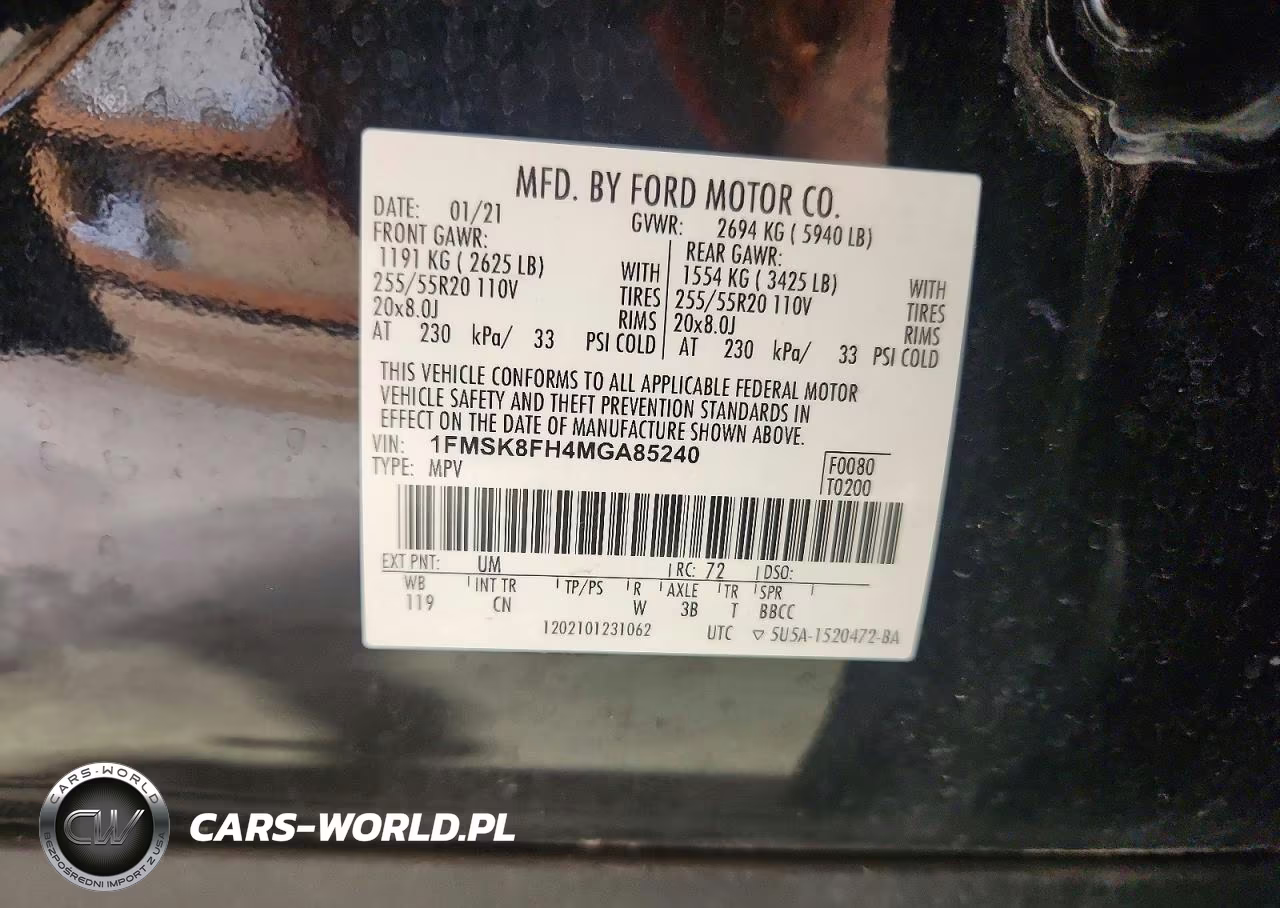 2021 Ford Explorer Limited VIN:1FMSK8FH4MGA85240 - 13