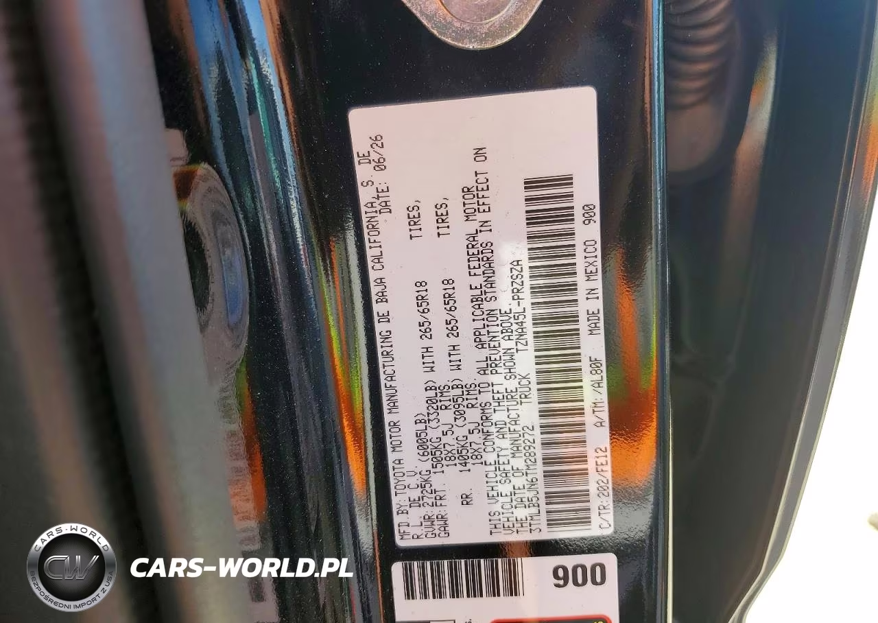 2026 Toyota Tacoma Trd Sport VIN:3TMLB5JN6TM289272 - 12