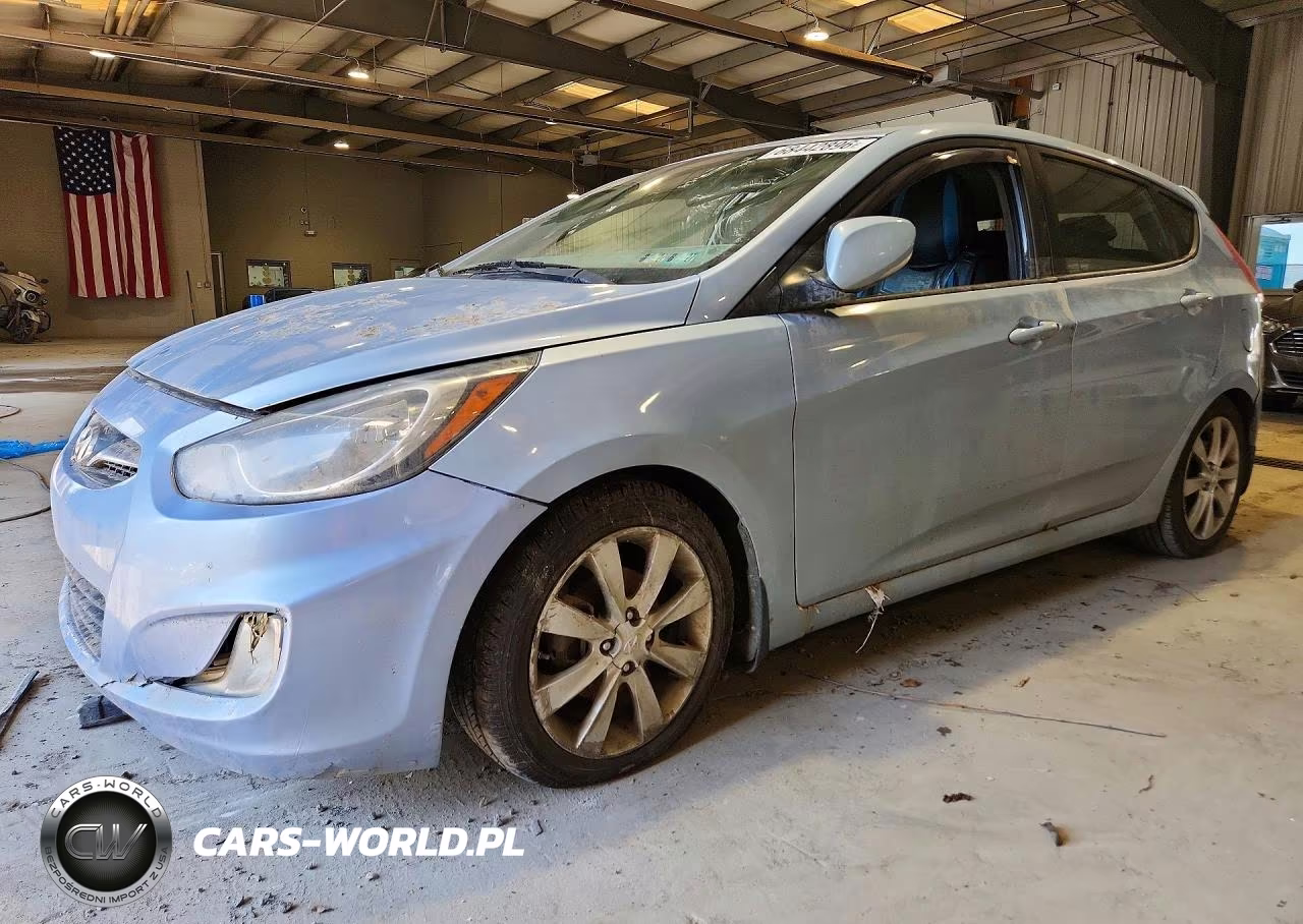 2013 Hyundai Accent Se VIN:KMHCU5AEXDU077574 - 1