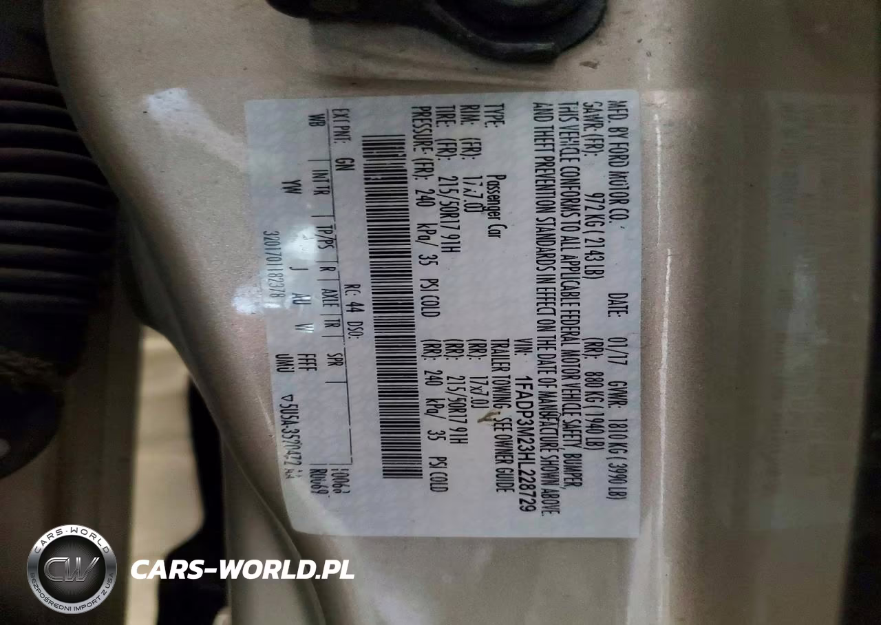 2017 Ford Focus Sel VIN:1FADP3M23HL228729 - 12