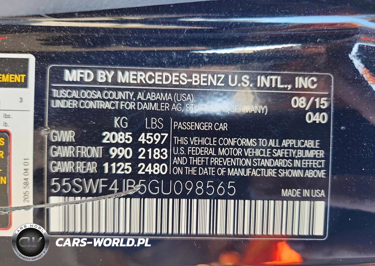2016 Mercedes-Benz C 300 VIN:55SWF4JB5GU098565 - 12