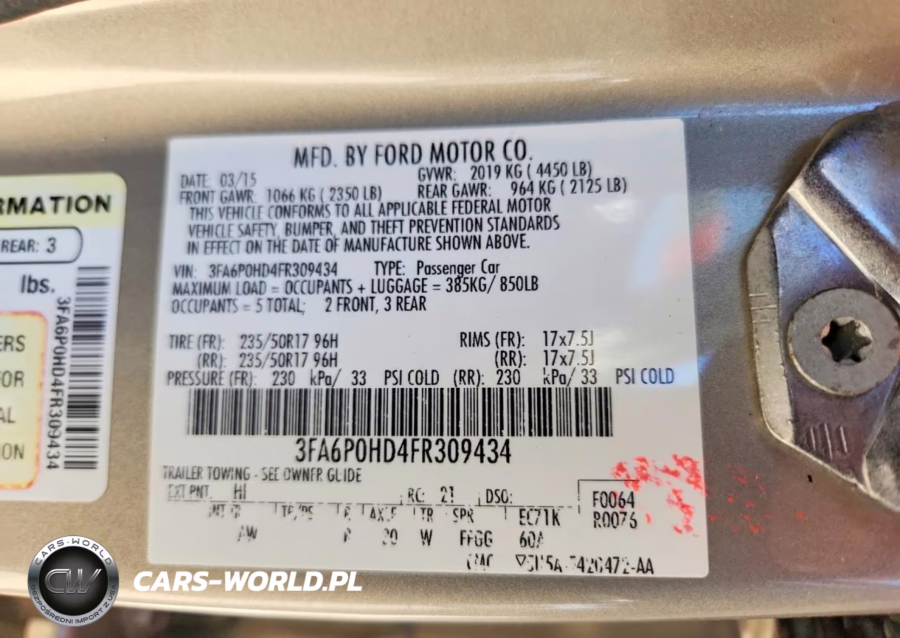 2015 Ford Fusion Se VIN:3FA6P0HD4FR309434 - 12