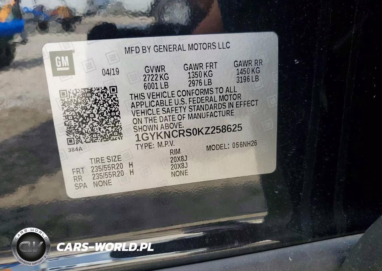 2019 Cadillac Xt5 Luxury VIN:1GYKNCRS0KZ258625 - 13