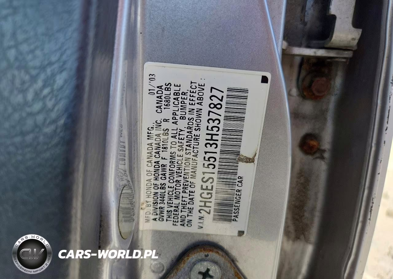 2000 Honda Civic Lx VIN:2HGES15513H537827 - 12