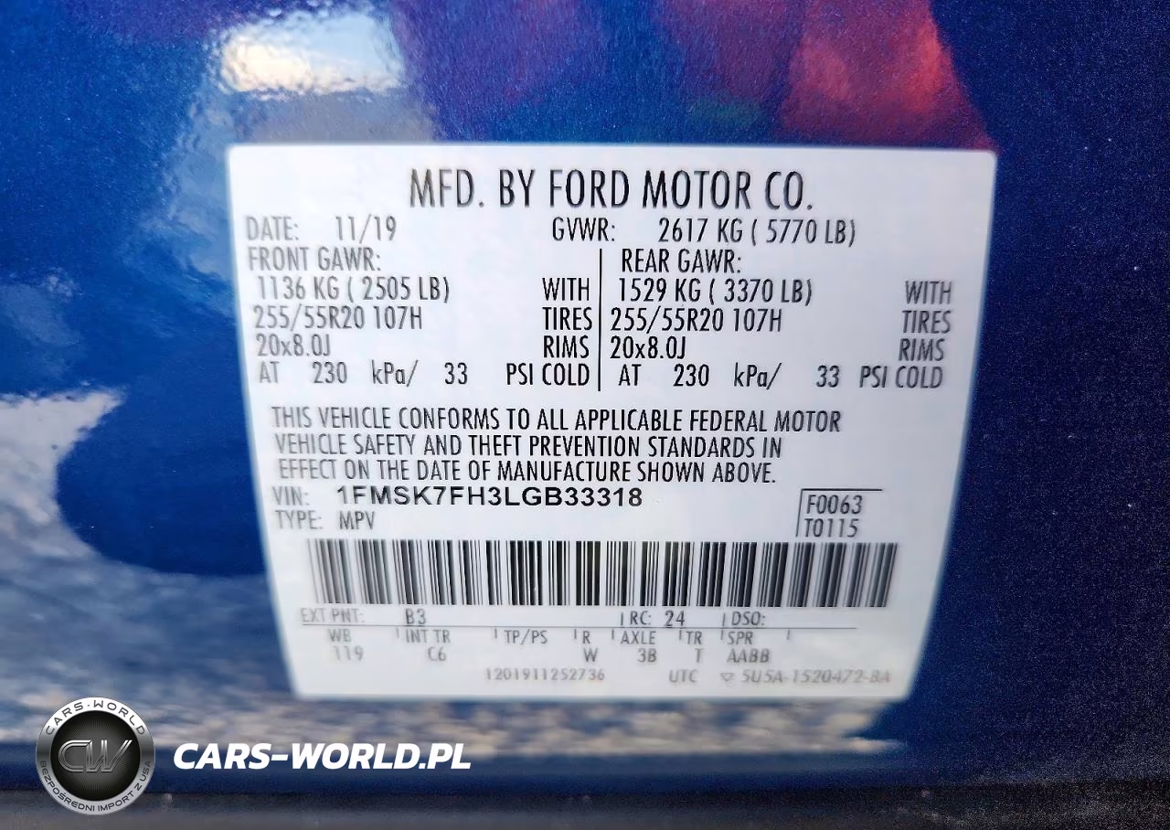 2020 Ford Explorer Limited VIN:1FMSK7FH3LGB33318 - 14