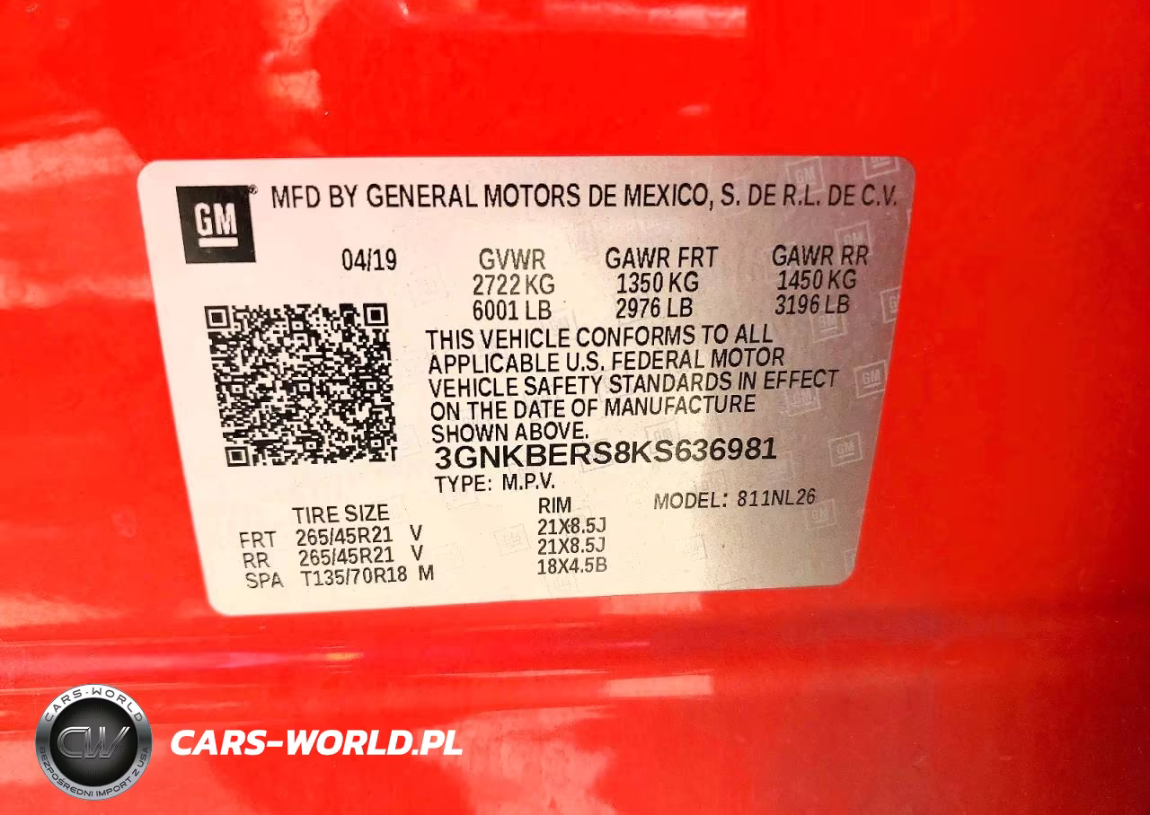 2019 Chevrolet Blazer Rs VIN:3GNKBERS8KS636981 - 12