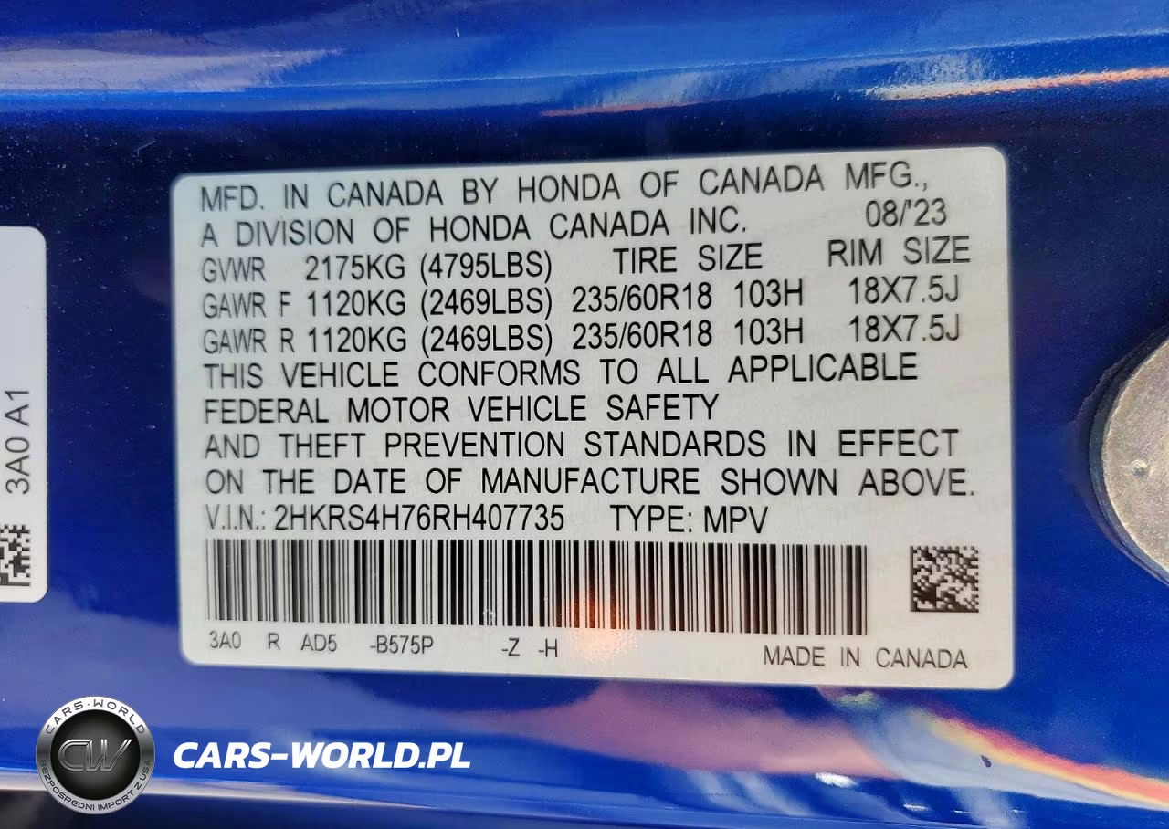 2024 Honda Cr-V Exl VIN:2HKRS4H76RH407735 - 13