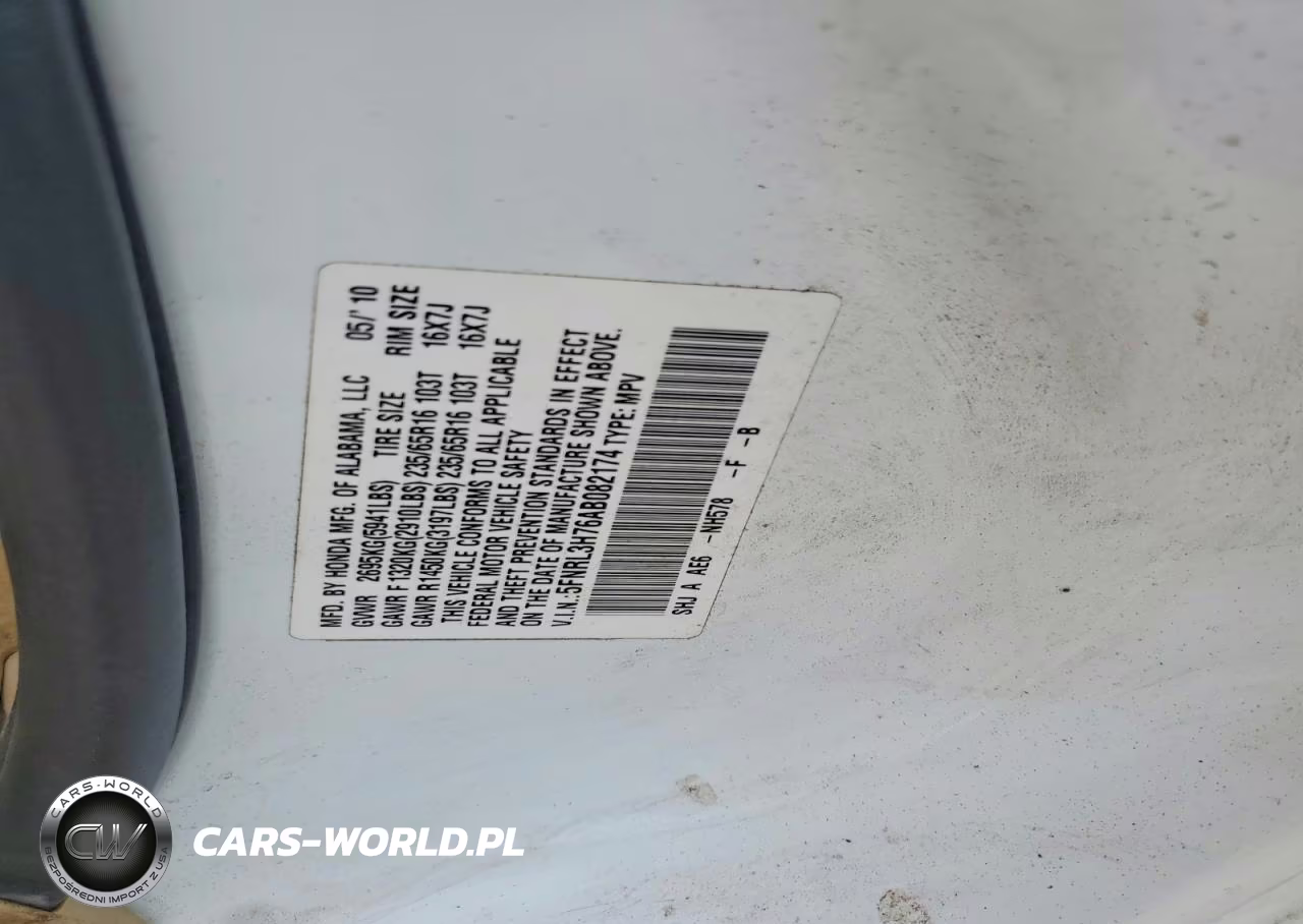 2010 Honda Odyssey Exl VIN:5FNRL3H76AB082174 - 13