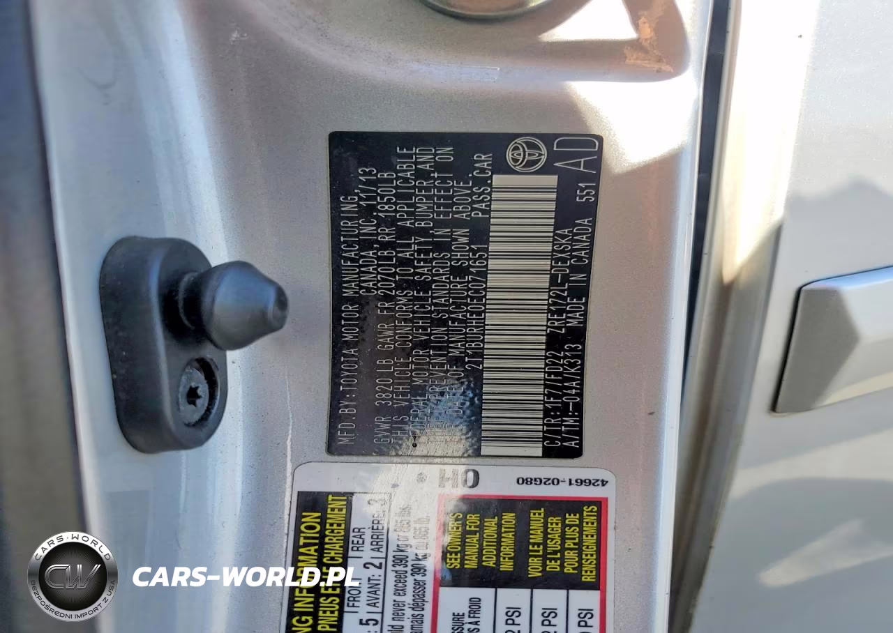 2014 Toyota Corolla S Plus VIN:2T1BURHE0EC071651 - 12