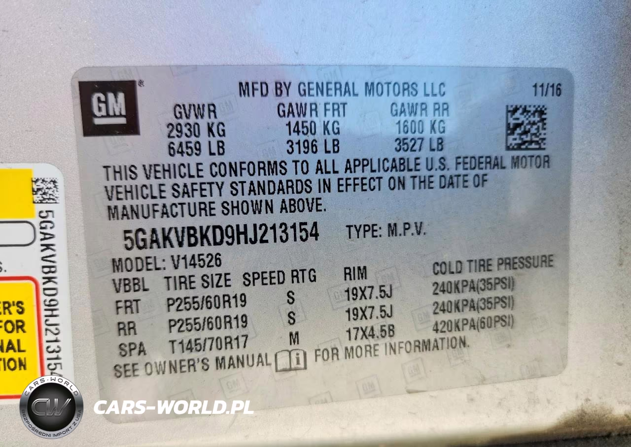 2017 Buick Enclave VIN:5GAKVBKD9HJ213154 - 13