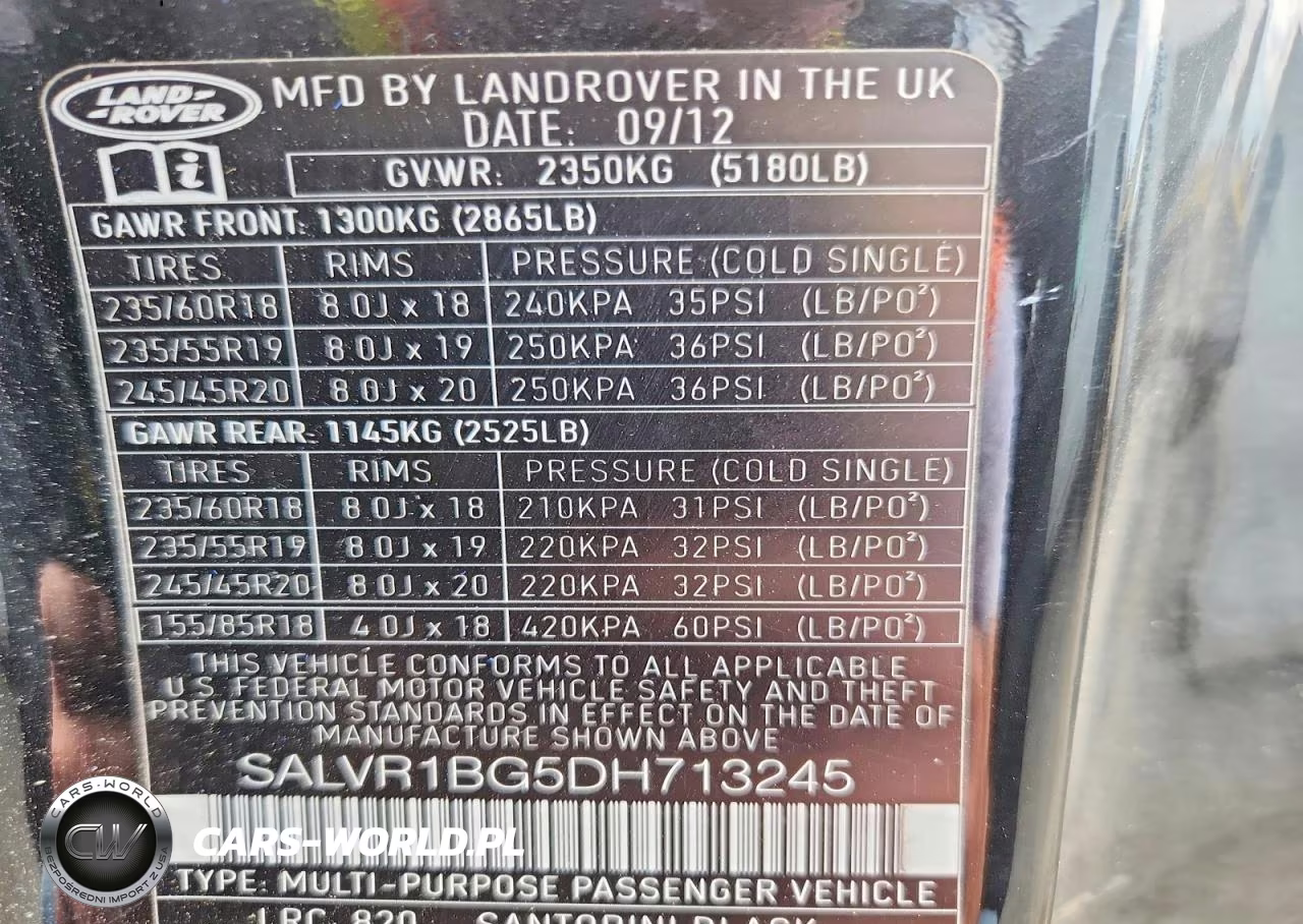 2013 Land Rover Range Rover Evoque Pure Premium VIN:SALVR1BG5DH713245 - 14