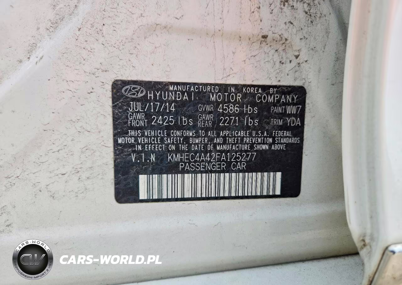 2015 Hyundai Sonata Hybrid Limited VIN:KMHEC4A42FA125277 - 12