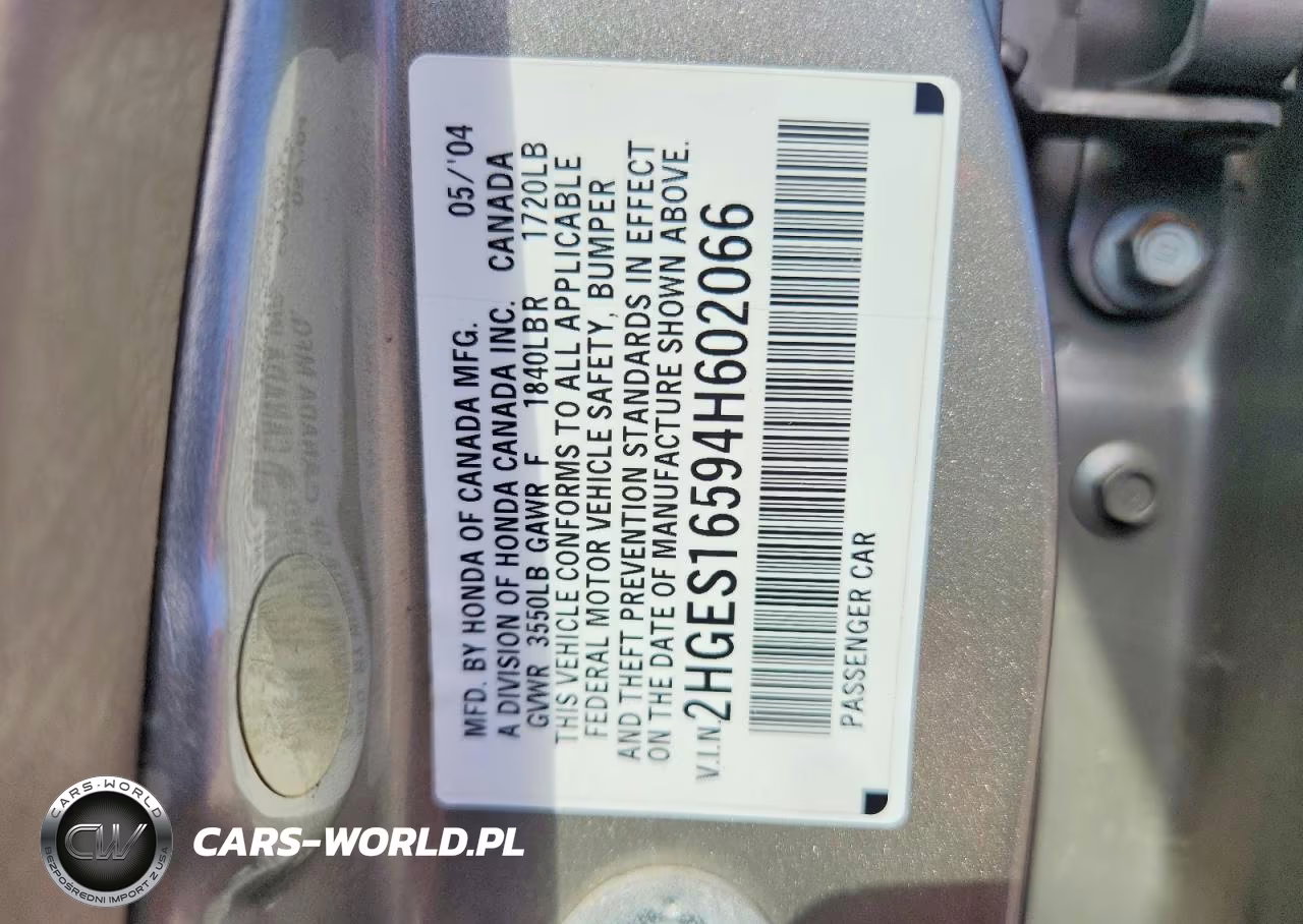 2004 Honda Civic Lx VIN:2HGES16594H602066 - 12