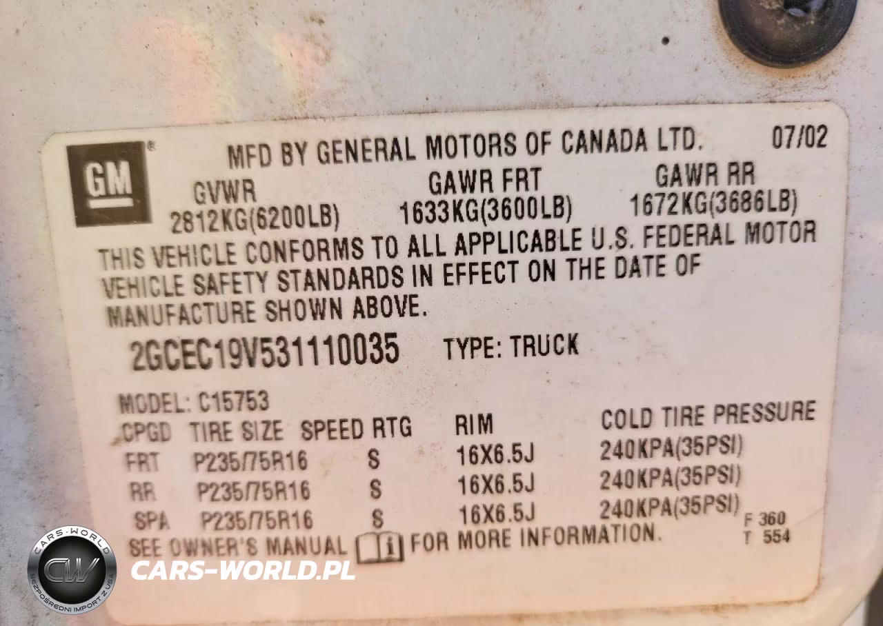 2003 Chevrolet Silverado C1500 VIN:2GCEC19V531110035 - 13