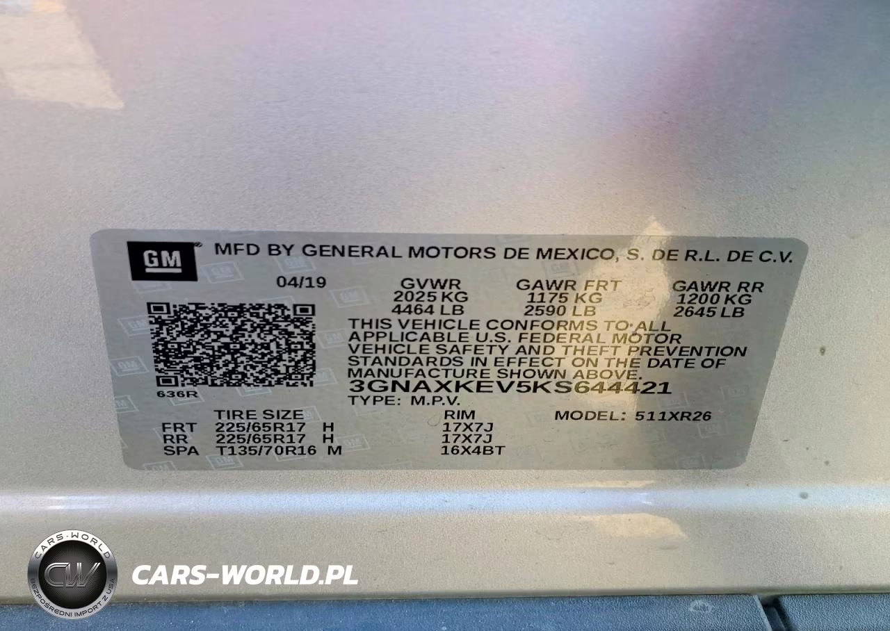 2019 Chevrolet Equinox Lt VIN:3GNAXKEV5KS644421 - 12