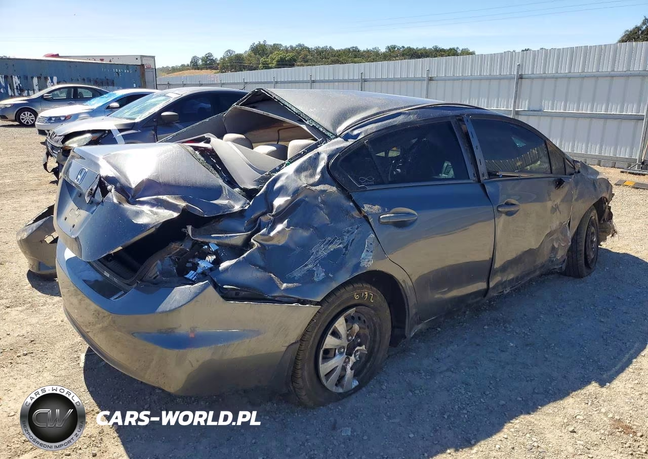 2012 Honda Civic Lx VIN:19XFB2F58CE354119 - 3