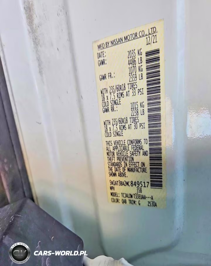 2021 Nissan Rogue Sv VIN:5N1AT3BA2MC849517 - 13