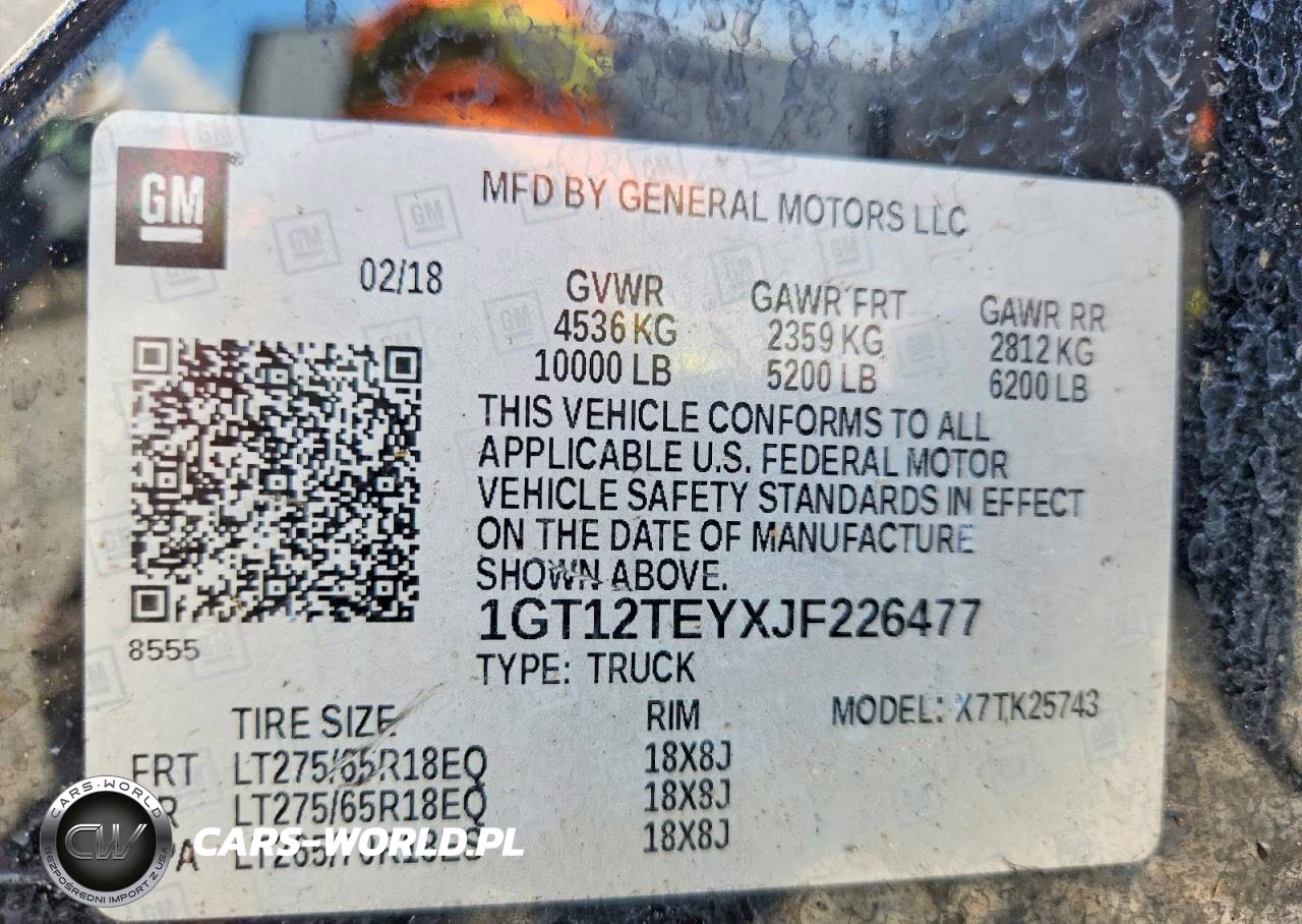 2018 GMC Sierra K2500 Slt VIN:1GT12TEYXJF226477 - 12