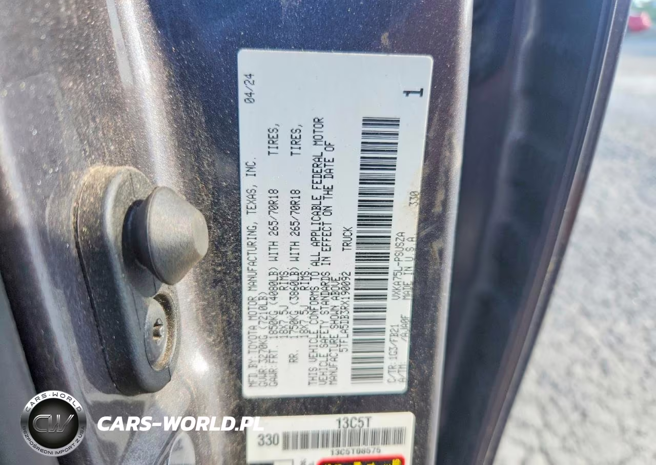 2024 Toyota Tundra Sr5 VIN:5TFLA5DB3RX190092 - 12