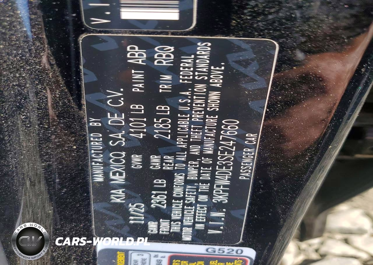 2025 Kia K4 Gt Line VIN:3KPFW4DE3SE247660 - 12