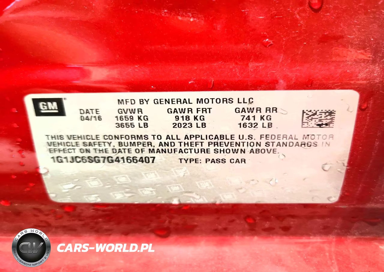 2016 Chevrolet Sonic Lt VIN:1G1JC6SG7G4166407 - 12