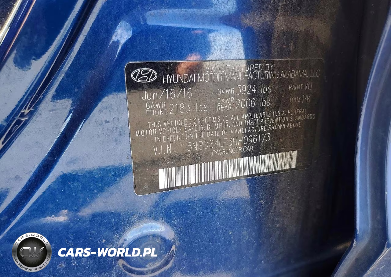 2017 Hyundai Elantra Limited VIN:5NPD84LF3HH096173 - 12