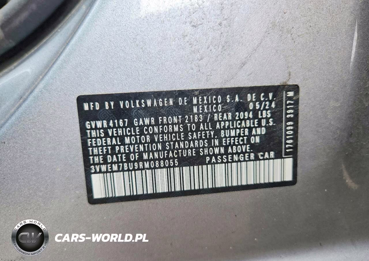 2024 VOLKSWAGEN JETTA 1.5T SE VIN:3VWEM7BU9RM088055 - 12