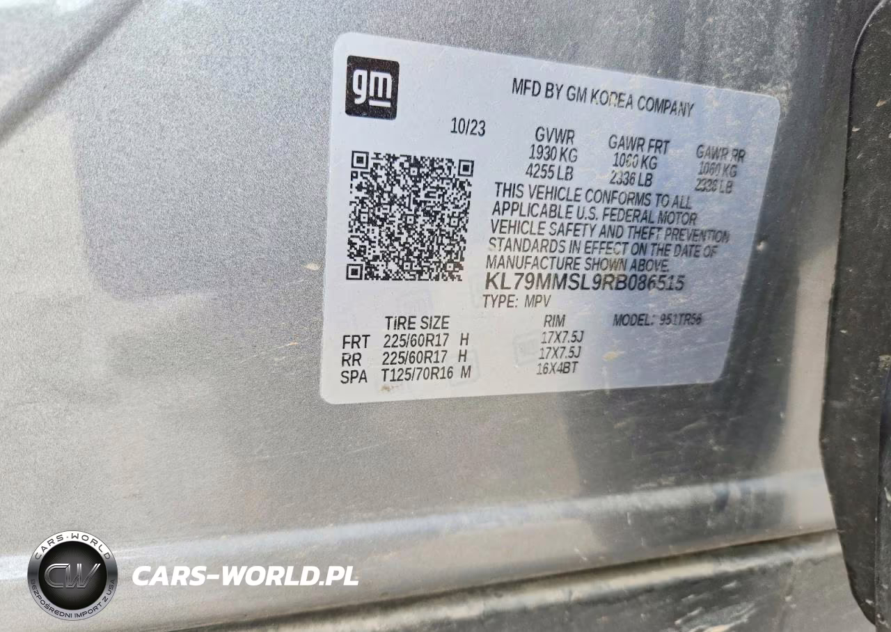 2024 Chevrolet Trailblazer Ls VIN:KL79MMSL9RB086515 - 13