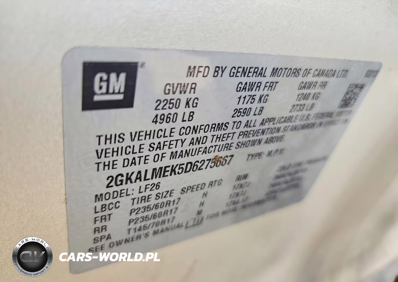 2013 GMC Terrain Sle VIN:2GKALMEK5D6275667 - 12