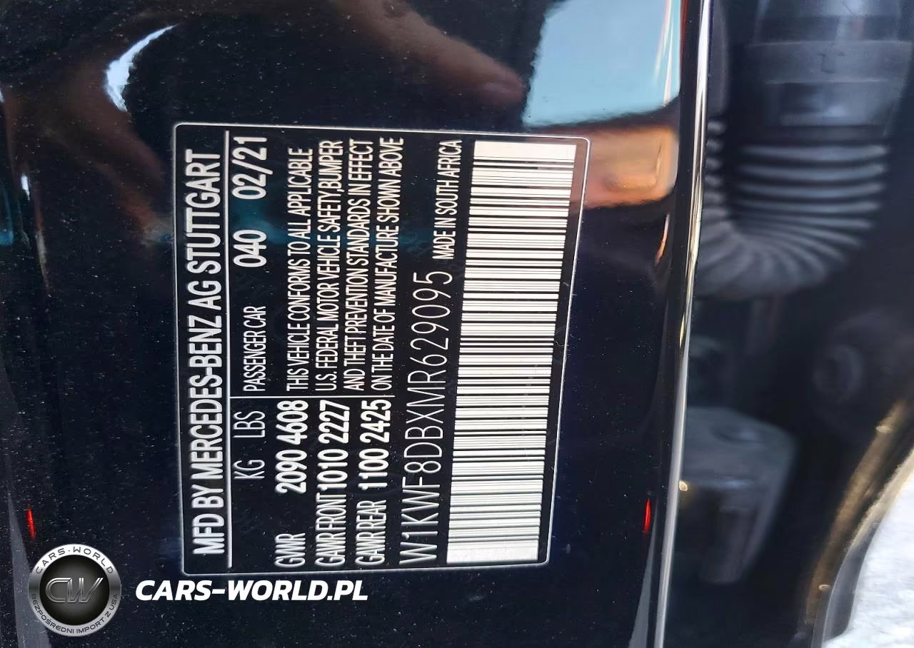 2021 Mercedes-Benz C 300 VIN:W1KWF8DBXMR629095 - 12