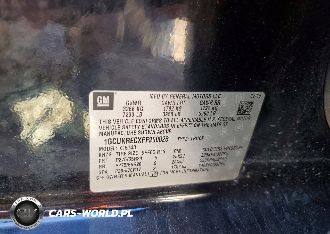 2015 Chevrolet Silverado K1500 Lt VIN:1GCUKRECXFF200828 - 12
