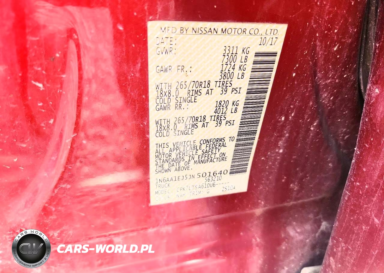 2018 Nissan Titan S VIN:1N6AA1EJ5JN501640 - 12