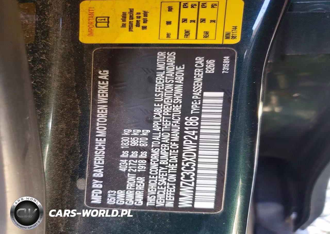 2013 Mini Cooper S Countryman VIN:WMWZC3C5XDWP24186 - 12