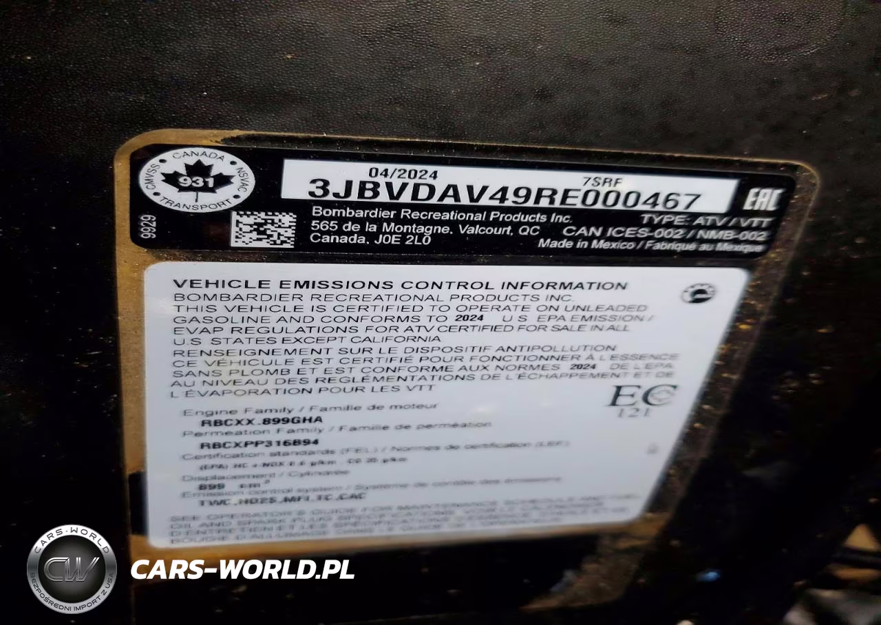 2024 Can-Am Maverick X3 X Ds Turbo Rr VIN:3JBVDAV49RE000467 - 10
