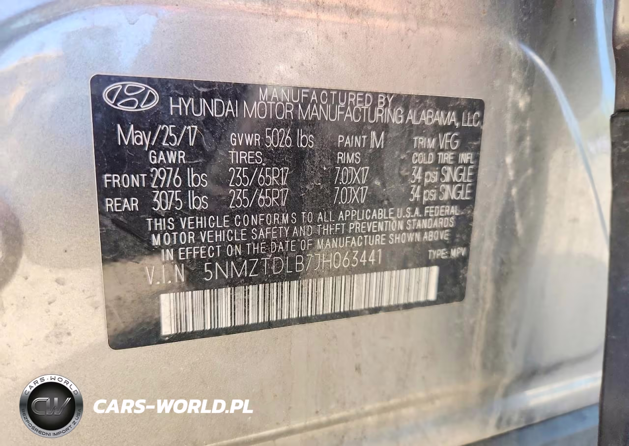 2018 Hyundai Santa Fe Sport 2.4L VIN:5NMZTDLB7JH063441 - 14