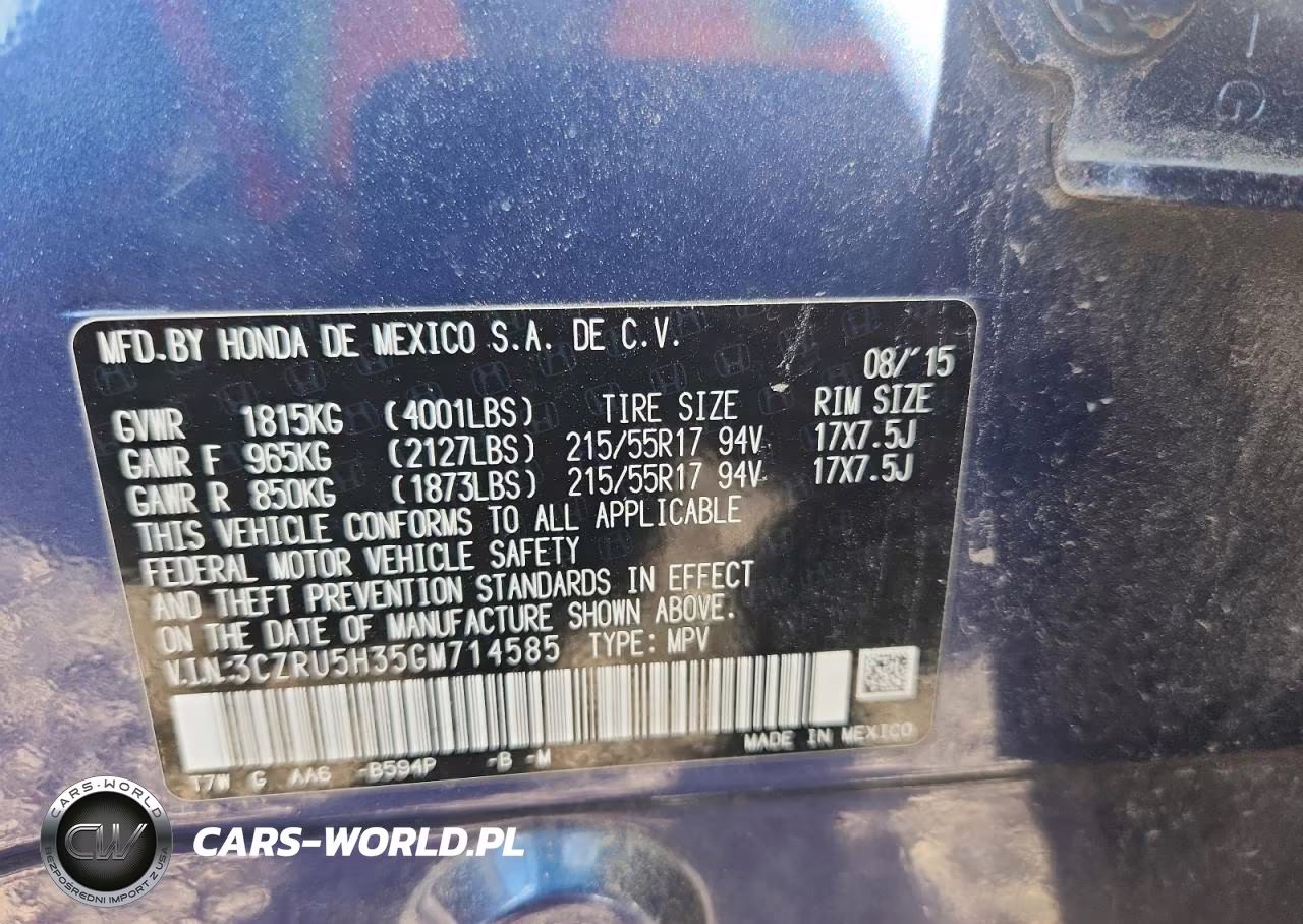 2016 Honda Hr-V Lx VIN:3CZRU5H35GM714585 - 13