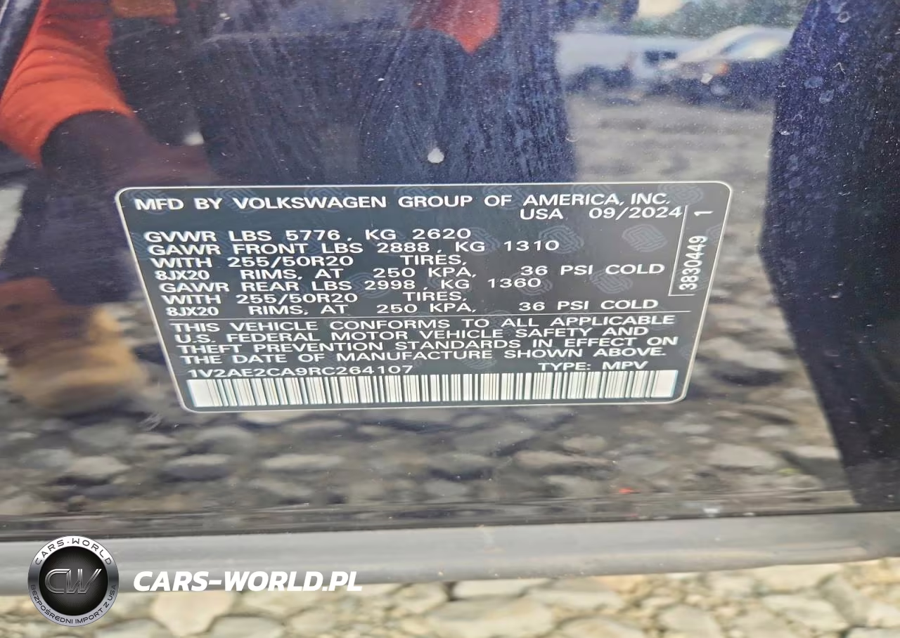 2024 Volkswagen Atlas Cross Sport Sel R-Line VIN:1V2AE2CA9RC264107 - 12